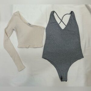 Fashion Nova Crop top and Bodysuit Bundle Size S